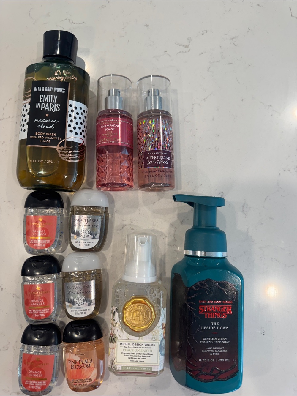 Asst Bath&Body Works Hand Soaps, Fragrance Mists, Bodywash